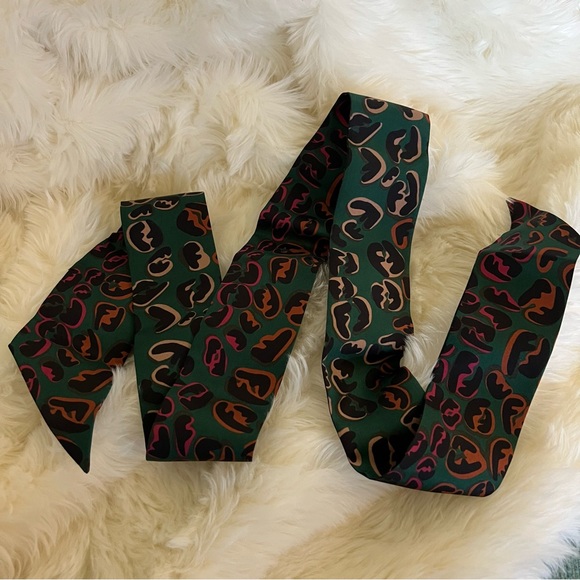 Fendi Leopard Print Twilly - Picture 4 of 8